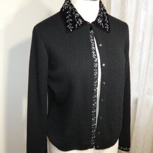 Valerie Stevens  Black Festive Sweater M